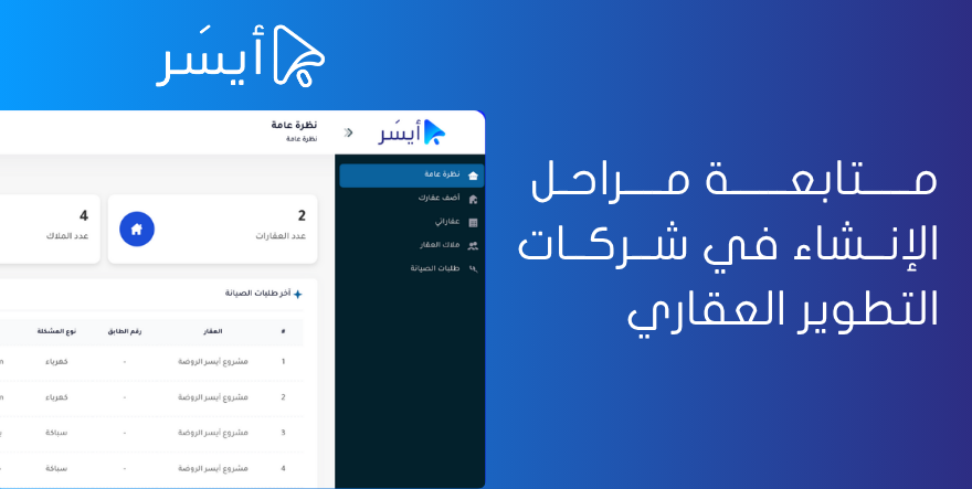 مـــــتابعــــــة مــــراحـل الإنــشاء في شــركــات التطوير العقاري